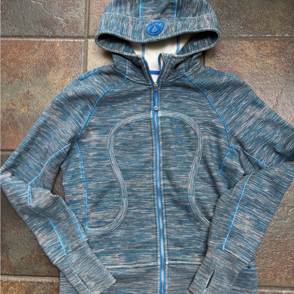 lululemon space dye Blue Gray Hoodie